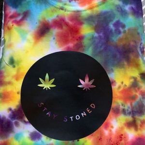Handmade tie dye stay stoned tshirt